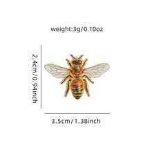 1 pièce Jolie épingle de broche en émail abeille, mini broche en alliage de zinc, accessoire de mode esthétique, cadeau unique pour les amateurs d'abeilles, épingles de sac - Multicolore - Voir 7
