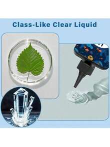 Nhựa UV có đèn UV - Bộ nhựa UV trong suốt dạng cứng được nâng cấp, bộ nhựa kèm đèn UV 38W dùng để làm đồ trang sức thủ công 100g/200g/300g - Trong sáng - Xem 3