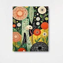 1 Kit de Pintura por Números para Adultos y Familias - Arte DIY Fácil para Principiantes con Lienzo Preimpreso, Pinceles y Pinturas Acrílicas - Colorea por Números de Planta Suculenta y Arte Abstracto Floral Retro, Regalo para Fiestas, Hogar - Enmarcado - Ver 1