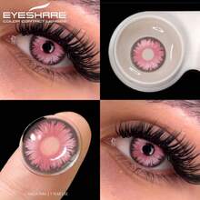 Eyeshare 1 Pair Color Contact Lens For Eyes Anime Pink Pupils Lenses For Eyes Y2k Lenses For Natural Eyes - Pink - View 2