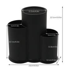 YUNRUX Knife Holders & Knife Blocks - Black - View 2