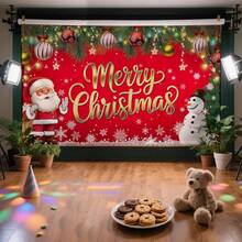 Banner 72*44 Inch Frozen Themed Castle Banner Backdrop Snow Princess Party Wall Banners Yard Sign Indoor Outdoor With Grommets 3.2 Yard String For Party Decoration Supplies - 聖誕節 - 查看 8