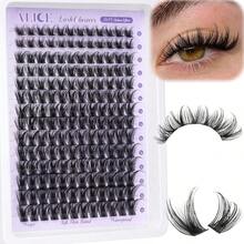 [Lowest Price In 30 Days]ALICE Lash Clusters Wispy Eyelash Clusters 10-18mm 168pcs Cluster Eyelash Extensions Natural Volume Lash Extensions Individual Lashes With Soft Band - A - Băng vô hình 01 Ngắn - Xem 1