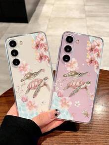 1个创意梅花海龟海星软壳手机壳，兼容华为荣耀、Galaxy A04e/12/A13/A14/A34/A50/A52/A53/A54/S21/S22/S23/S24/S25/S25Ultra/S25FE/S26/S26 Plus/S26 Ultra/S26 Edge、6A/7A/8A、12T/13T/15T/15T Pro - 無色 - 查看 2