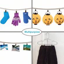 100 petits crochets en fil d'acier inoxydable pour accrocher des photos, des luminaires au plafond et des artisanats - bronze - Voir 7