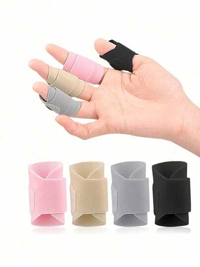 100 chiếc bao ngón tay điều chỉnh được, bảo vệ ngón tay bằng vải polyester dệt kim co giãn đa năng, thích hợp cho các môn thể thao dùng bóng và các hoạt động ngoài trời.