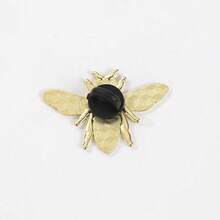 1 pièce Jolie épingle de broche en émail abeille, mini broche en alliage de zinc, accessoire de mode esthétique, cadeau unique pour les amateurs d'abeilles, épingles de sac - Multicolore - Voir 6