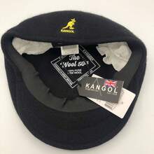 KANGOL Kangaroo Brand Baseball Cap Model 504 With Embroidered Logo Made Of Wool Fedora Hat, Fashionable And Versatile Accessory. RUB1 - 寶藍色白標(長方形鋼印) - 查看 9