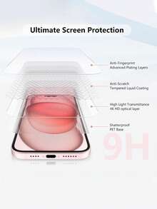 3片装高清钢化玻璃屏幕保护膜，兼容 17e/17 Pro Max/17 Pro/17 Air/17/16e/16 Pro Max/16 Pro/16 Plus/16/15 Pro Max/15 Pro/15 Plus/15/14/13/12，有效保护手机屏幕免受刮擦和冲击，触感灵敏顺滑，兼容手机壳。 - 無色 - 查看 4