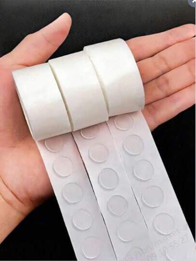 Transparent Strong Double-Sided Tape, No Residue Transparent Adhesive Dots, Suitable For Photo Albums, Diaries, Weddings, Birthday Decorations, DIY Crafts, Diary Decorations. Use Glue Carefully. Suitable For Weddings, Christmas, Transparent Removable Balloon Adhesive Dots - Double-Sided Tape, Waterproof And No Residue, Suitable For Party Decorations, Weddings, Christmas, Gift Wrapping.