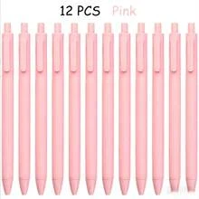 12支/6支装黑色顺滑书写笔，适用于学生、办公室、快递签收 - A - 查看 1
