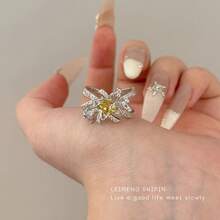 Lover In Deep Space Anime Game Merchandise Qi Yu Sea Covenant Ring For Women Minimalist Fashionable Unique Dainty Index Finger Ring   Style Jewelry Gift For Fans - JZ0094 - View 4
