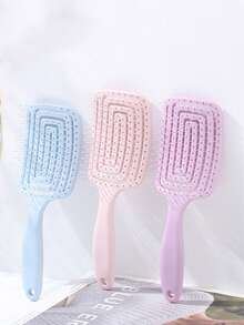 1 lược xoắn ốc đàn hồi màu tím giúp tạo độ phồng cho tóc, thích hợp cho cả tóc ướt và tóc khô, lược tạo kiểu. - Màu tím  Violet - Xem 2