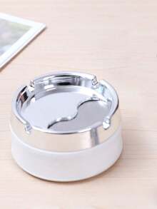 Gạt tàn xoay kín có nắp đậy, chất liệu thép không gỉ, dày dặn, chống gió và chống vỡ, gạt tàn sáng tạo cho phòng khách và cạnh giường ngủ. - Trắng - Xem 11