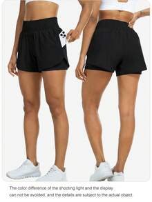 EBIOSVE 3PCS Women's Athletic Yoga Shorts, High-Waisted Comfort Fit, Loose Running Workout Shorts, Breathable Quick-Dry Fabric, Sporty Style Biker Short Workout Summer Running Workout - 3件 - 查看 10