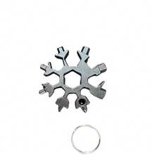 18-In-1 Snowflake Multi-Tool, Stainless Steel Snowflake Bottle Opener, Flathead & Screwdriver Set, Wrench. Cool Camping Gear: Unique Christmas Gift For Dad, Husband, Grandpa And Daughter - Multicolor - View 10