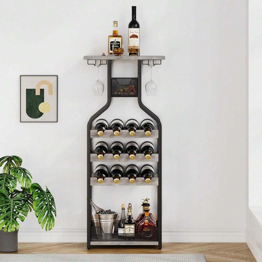 Freestanding Wine Racks & Cabinets - Grey - View 1