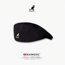 KANGOL Kangaroo Beanie Made Of Wool, Thick And Warm, Rose Petal Style, Suitable For Both Men And Women, Painter's Hat JWAF - 羊毛款-灰色[三標-高版] - 查看 2