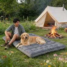 Roll-Up Camping Mattress Futon Mattress, Floor Mattress Tatami Sleeping Pad For Travel, Rvs, Home, Floors, Guests, Beds, Sofas, Best Gift For The Family - Grey - View 3