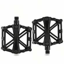 1 Pair 9/16" Bicycle Pedals, Suitable For Mountain Bikes, Road Bikes, Equipped With 16 Anti-Slip Studs - Lightweight Aluminum Alloy Flat Platform Pedals, Applicable For Touring Bikes, Road Bikes, Etc. - Multicolor - View 7