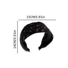 1pc Retro Floral Fabric Headband, Korean Sweet Elegant Pastoral Fresh Daily Versatile Soft Hair Accessory Hair Band Hair Hoop,Festival,Party - Multicolor - View 10