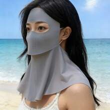 Drinkable Sun Protection Face Mask, UPF50+ Breathable Ice Silk Full Face Mask With Neck Coverage, 360° Cooling Sun Protection, Suitable For Summer Driving And Cycling. - Multicolor - View 8