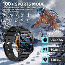 KENPANG 2026 New GPS Smart Watch, Bluetooth Call, IP68 Waterproof, 2.01" HD Screen, 100+ Sports Modes, Health Monitoring, Suitable For Android & IOS, For Men & Women, Running, Cycling, Hiking, Fitness - View 8