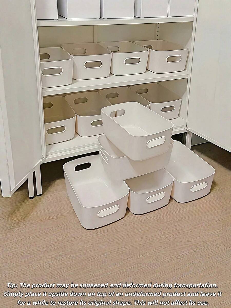 Set de 1/2/3/6 cajas de almacenamiento apilables de estilo nórdico minimalista, con acabado mate y diseño modular, adecuadas para el tocador y el escritorio de la oficina, para mantener el orden, organizador de cocina para el Día de la Madre/Padre