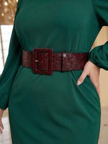 Wide Version - Burgundy Embossed