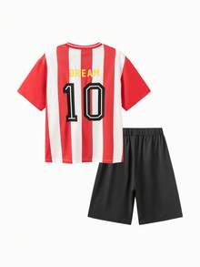 Balabala 2026款男童夏季两件套，速干柔软，轻盈透气，简约休闲风格 - 紅色調 - 查看 2