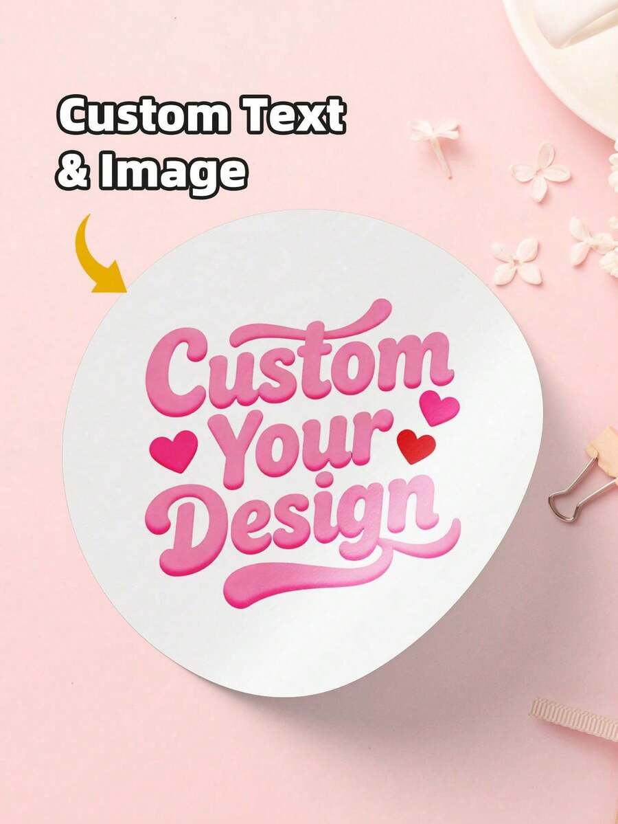 1-360Pcs Custom Stickers,Customizable With Your Choice Of Text And Images-Offering A Dual-Dimension Personalization Experience That Delivers An Unparalleled Sense Of Exclusivity. Featuring A Water- And Oil-Resistant Design, These Stickers Are Available In A Wide Variety Of Styles. The Classic, Smooth-Edged Circular Shape Lends A Soft - Multicolor - View 1