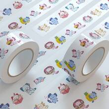 500张卡通蝾螈贴纸 可爱动物贴花 适用于笔记本电脑手机壳行李箱滑板背包信封 DIY贴纸 PVC高清印刷 - 1 Set - 查看 3