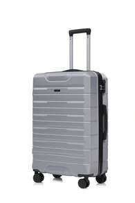 YSTYLE Travel Luggage Set, Lightweight Trolley With ABS Hard Shell, 4 Wheels And TSA Combination Lock, 4-Piece Suitcase - Silver - View 4