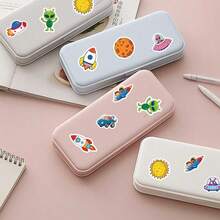 500pcs Spaceship Alien Sticker Cartoon Funny Decal For Phone Case Scrapbook Guitar Skateboard Laptop Bicycle Helmet Decal Sticker DIY Gift Student Reward (Not Easy To Fall Off) - 1 Set - View 9