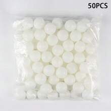 50个高弹耐用乒乓球，采用优质PP材料制成，弹性稳定，适合初学者，提供更好的击球手感和稳定性，可水洗重复使用。 - 彩色 - 查看 10