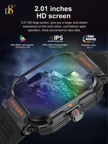 D8 Smart Watch With Detachable TWS Earbuds | 2.01" HD Touchscreen, Stylish New Design For Females | TWS Headset + Built-In Speaker + Recording Microphone, Call Receive/Dial | Outdoor Rugged Body, Anti-Scratch & Water-Resistant | 100+ Fitness Modes: Step Counter, Calories Tracker - View 6