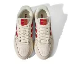 Adidas THỂ THAO Giày thể thao cổ thấp mới dành cho nam và nữ - Trắng/Mơ/Đỏ - Xem 5