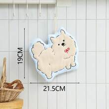1pc Cute Puppy Shaped Towel, Highly Absorbent, Hanging Design Suitable For Kitchen, Bathroom, Room Decor, Easy To Clean, Kitchen Towel, Bathroom Accessory (Actual Product Color May Slightly Differ From The Picture) - Multicolor - View 15