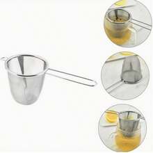 1/2pcs Stainless Steel Tea Infuser, Suitable For Loose Leaf Tea And Spices, Made Of Durable Metal, Fits Various Cup Sizes, High-Quality Kitchen Accessory And Perfect Christmas Gift - Multicolor - View 3