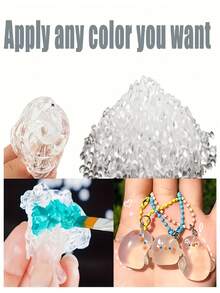 Plastic Beads - Clear, Reusable Thermoplastic Beads Ideal For Jewelry Creation And Projects. Easy To Handle And Lightweight, Great For Carving And Quick Fixes. Craft Materials | Easy Crafts | Lightweight Plastic 100G/200G - Bagged - View 4
