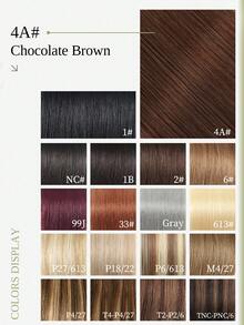 DNE HAIR 10 lọn tóc nối dạng băng dính, 100% tóc thật #4A màu nâu sô cô la, kiểu thẳng, dài từ 14-22 inch, mềm mượt, liền mạch, vô hình, chất lượng cao, dày dặn, ngọn tóc chắc khỏe, phù hợp cho tóc mỏng, dùng trong salon và cho mọi phụ nữ/bé gái sử dụng hàng ngày. - S4A - Xem 7