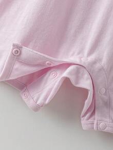 mini bala Baby Outdoor Romper, Dopamine Quick-Dry Sweat-Wicking Cute Outfit 2026 Summer - 橡皮粉 - 查看 8