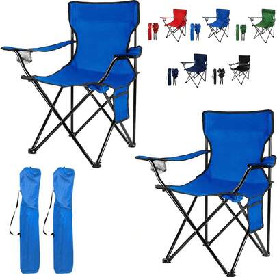 Silla plegable ligera y portátil, silla de camping plegable portátil, con bolsa de transporte de gran capacidad y bolsa con cordón, fácil de empaquetar y transportar. Ideal como organizador de equipamiento de camping y picnic al aire libre para silla luna y silla plegable. Silla de playa ligera, silla plegable de exterior con portavasos de malla, adecuada para viajes, camping, playa, pesca y deportes. Perfecta para actividades al aire libre, es una opción ideal para camping, picnic, excursiones a la playa y pesca. Cuenta con resistente estructura de acero, duradera y práctica para adultos.