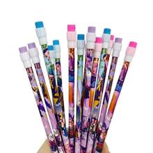 6pcs/Set K-Pop D-Emon Hunter HB Pencils With Built-In Erasers, Cute Cartoon Stationery Set, Random Styles For Fans, School, Office - Multicolor - View 5