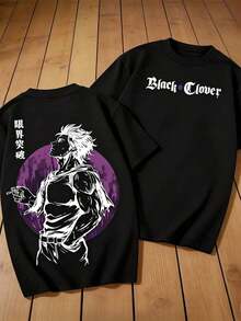 Y2K Gothic Tees Men, Fantasy Style Dark Magic Captain Pattern T Shirt, Y2K Gothic Streetwear Must Have For Cool Comic Book Fans Otaku Summer Casual Wear Soft Comfortable Gift, Independence Day Dark Magic Tee, C-Learance S-Ale For Men - màu đen - Xem 1