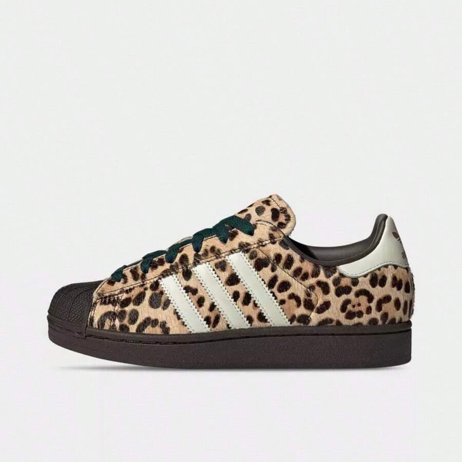 Adidas Superstar Originals 2 'Rhinestone Black Silver' Women's IH4200 | Retro Heritage Style, Timeless Silhouette - 豹紋 - 查看 1