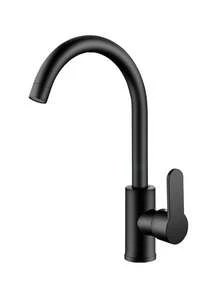 New Dual Rotary Pull-Out Black Bathroom Sink Faucet, Cold And Hot Water, Suitable For Bathroom Vanity, Bathtub, And Kitchen - Black - View 6