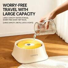 Bát nước nổi cho thú cưng, máng nước treo trong suốt dành cho chó. - 1500ml - Xem 7
