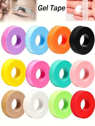 Bộ 4 cuộn/2 cuộn băng dính nối mi, dài 8-10m, chất liệu silicon không dệt, thoáng khí, chống tia UV, bán sỉ.