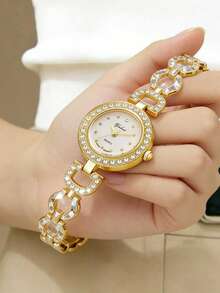 1 chiếc/bộ Đồng hồ nữ cao cấp, kiểu dáng thời trang học sinh, mặt nhỏ, đa năng, phù hợp để đeo hàng ngày, làm quà sinh nhật, quà kỷ niệm, quà tặng Halloween, không kèm hộp quà. - Nhiều màu - Xem 12